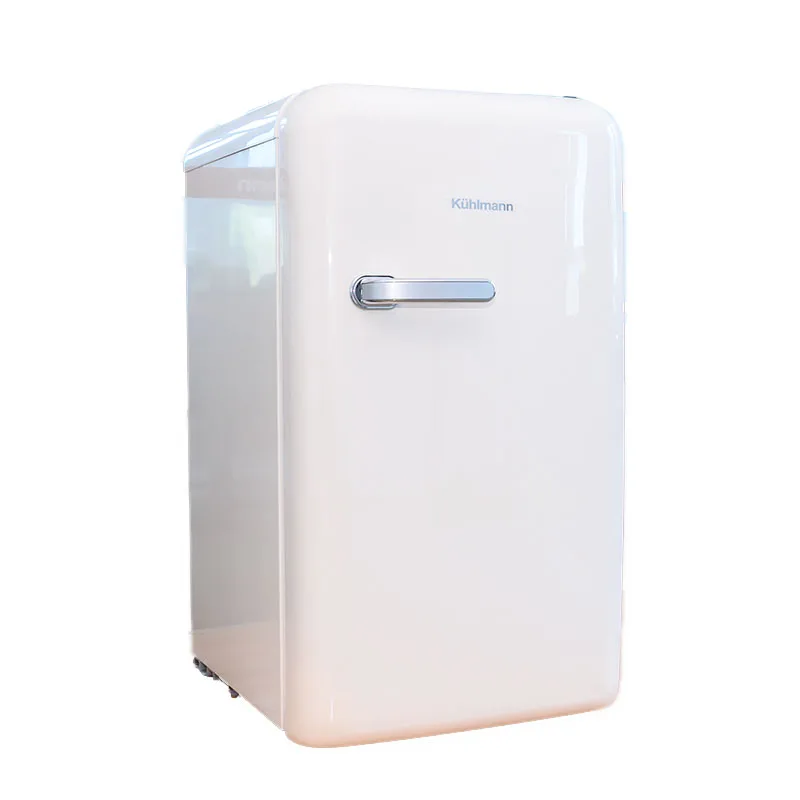 New designed retro style refrigeration small refrigerator fridges and deep freezers refrigerator 124L Cheese white