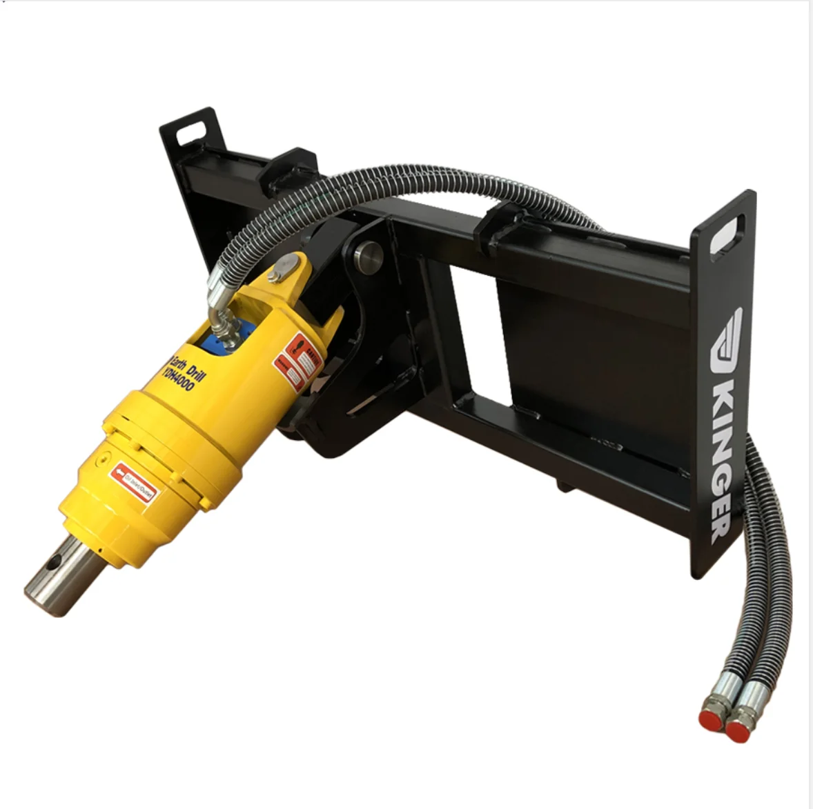 KINGER more powerful hydraulic earth auger with gearbox used earth drilling