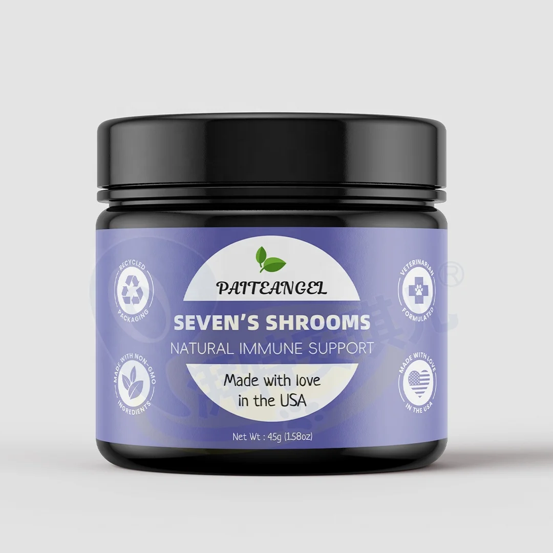 Dogs Immune Supporting Organic Mushroom Complex Vet Formulated Rich in Beta Glucans Immunity Supplement