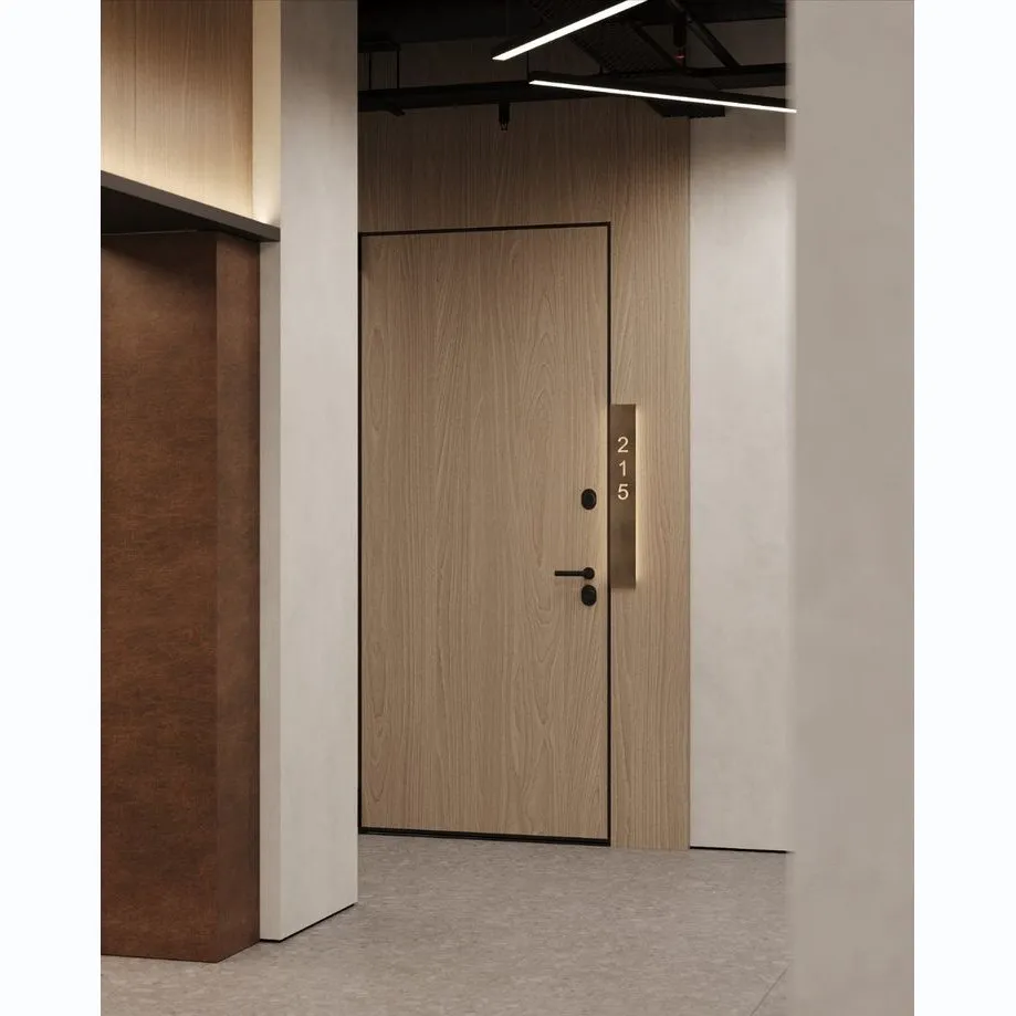 White painted america 5 panel interior room doors solid wood core prehung shaker hotel door