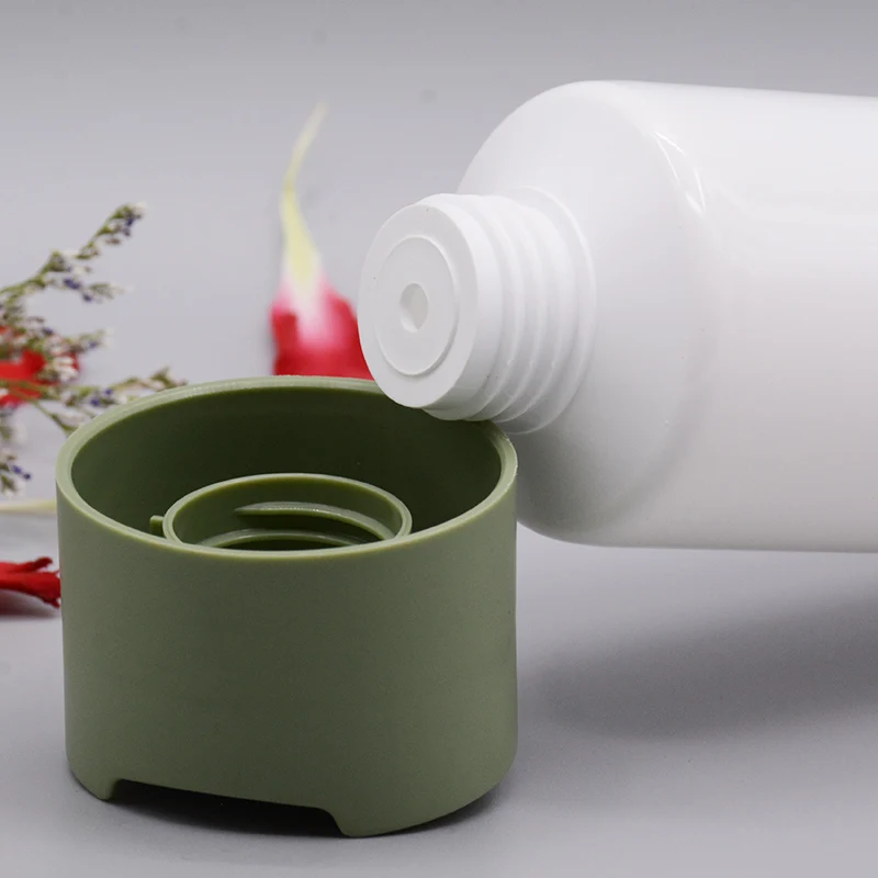 empty lady skin care facial cleanser packaging container round shape cosmetic packaging face wash tube