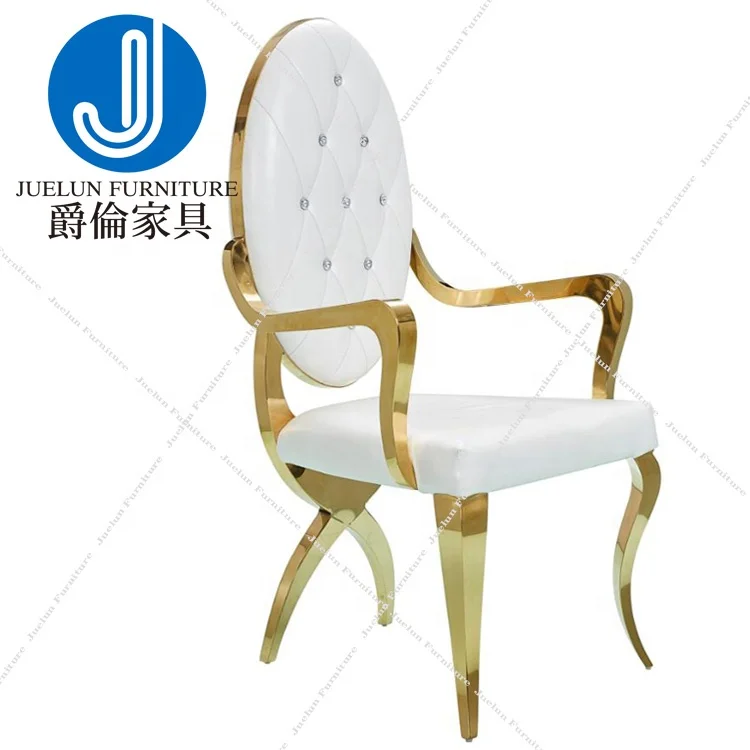 bridal chair wedding banquet chair with arms gold dining chair