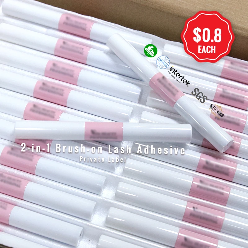 FREE SAMPLE Lash Glue Bond and Seal Long Lasting Strong Hold Waterproof 2 in 1 Cluster Eyelash Glue for DIY Lash Extensions