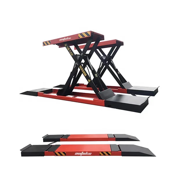 1.6m Luxury lowrider Lift 4 tons Mobile Scissor Car lifter 4 cylinder hydraulic Movable Scissor lift platform for car