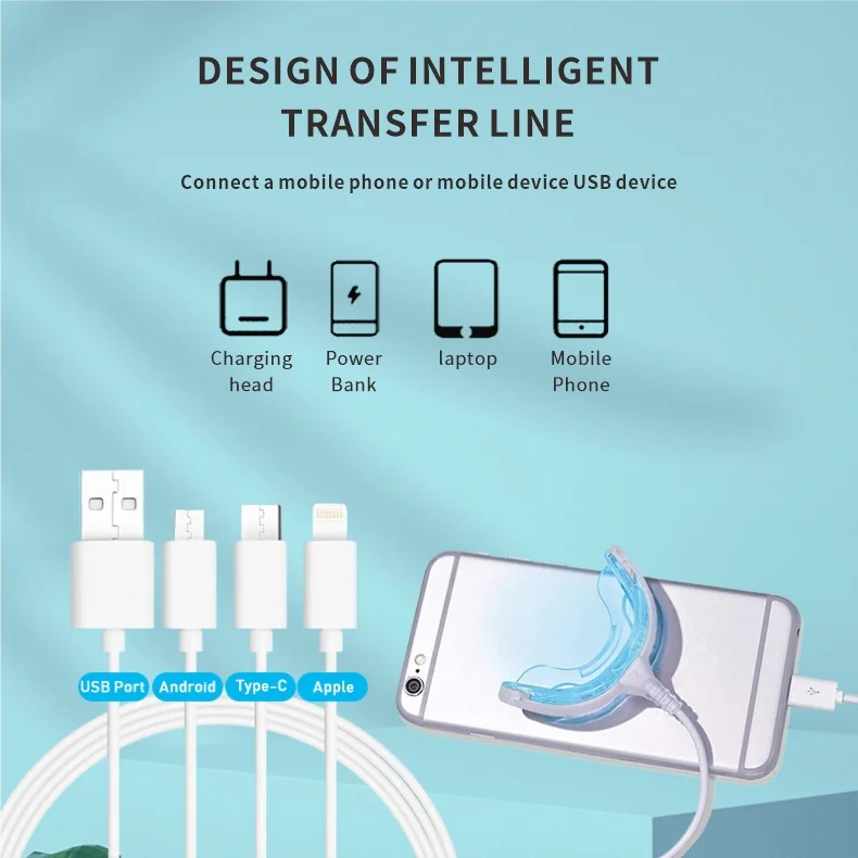 Factory Sell Private Logo LED Light Carbamide Peroxide Non Peroxide Gel Teeth Whitening Home Kits