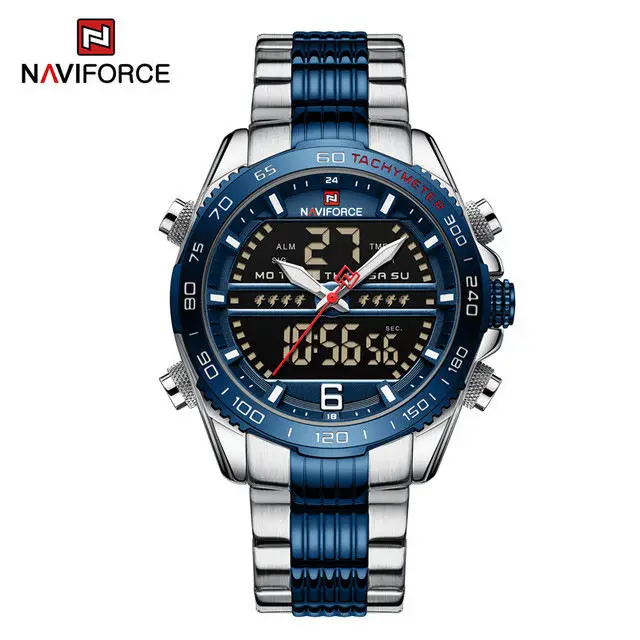 NAVIFORCE 9195 High Quality Male Quartz Men Wrist Watches Alloy Chronograph Cheapest Watch Men Watch 2022