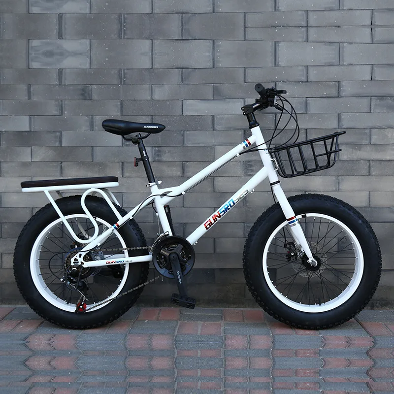 20*4.0 Inch 21 Speed Gears Carbon Steel Frame Suspension Fat Tires Bicycle Snow Fat Mountain Bike