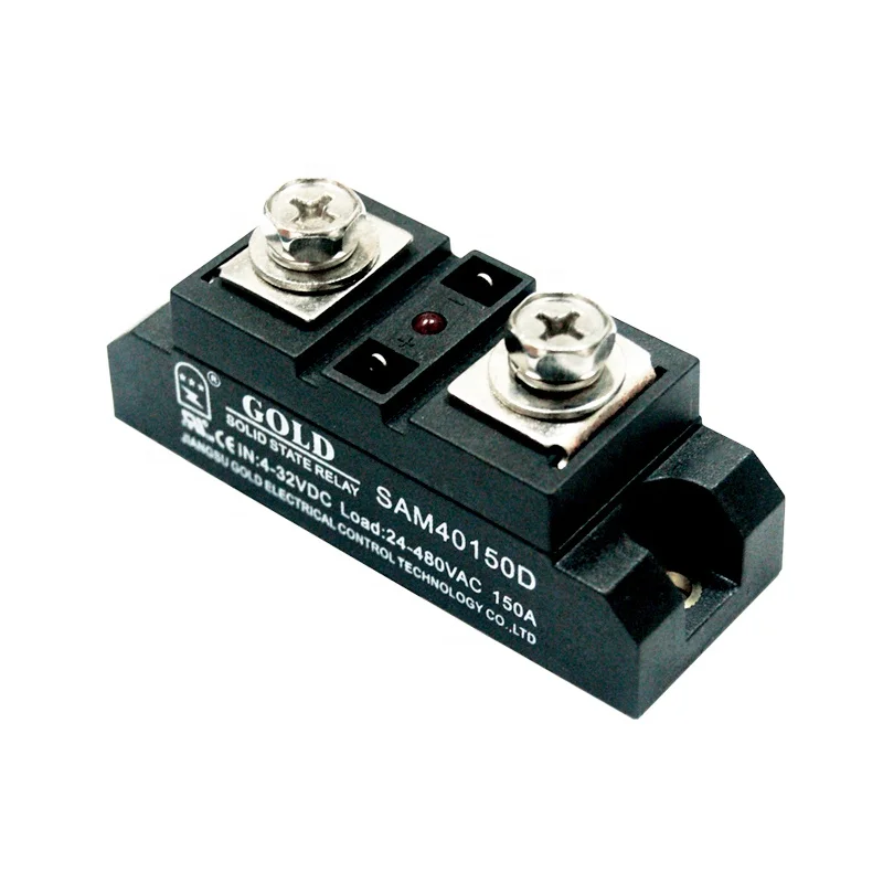 Золотое Однофазное твердотельное реле промышленного качества 150A, SAM40150D DC control AC