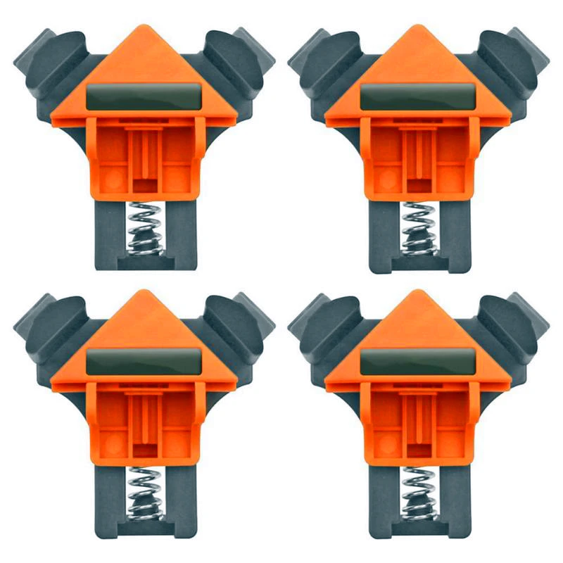 4pcs Woodworking 90 Degrees Right Angle Clamp Clip Quick Fixing Picture Frame Corner Clamps