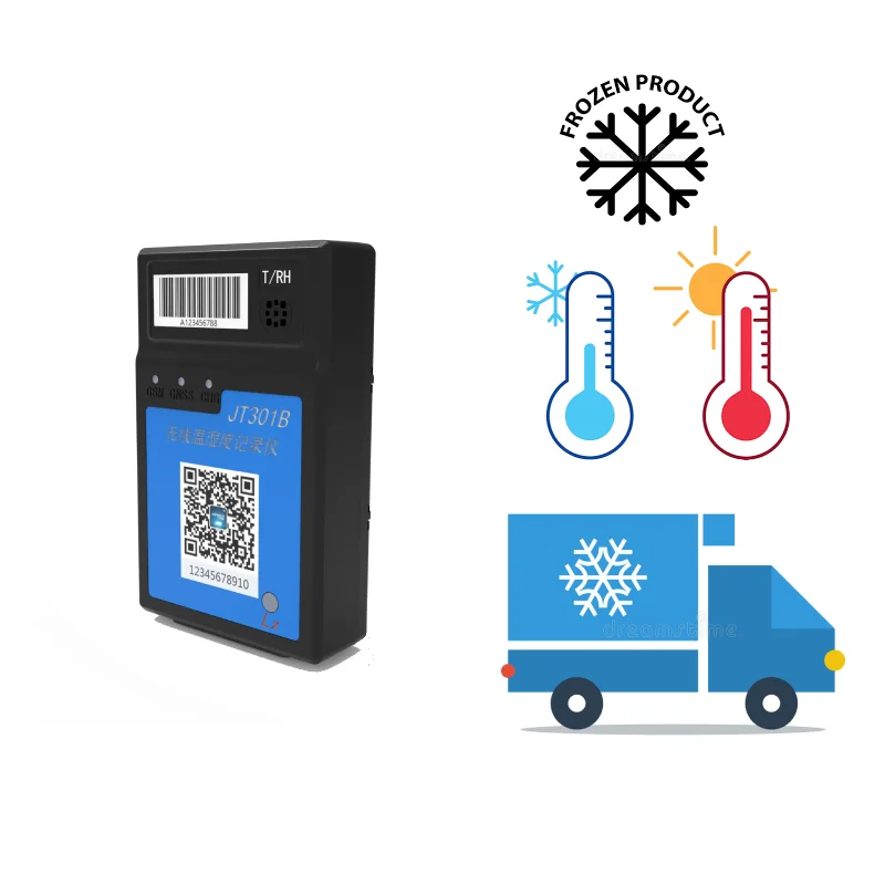 Jointech JT301B Cold Chain Asset Temperature Monitoring Tracker Portable Cloud Storage Gps Tracker 4G LTE Gps Track Waterproof