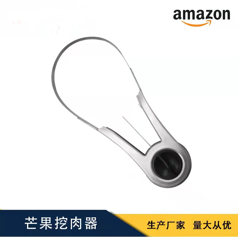 Fruit Digger With Color Box Packing Stainless Steel Mango Peeling Separator For Kiwi Mango Watermelon Dragon Fruit Slicer