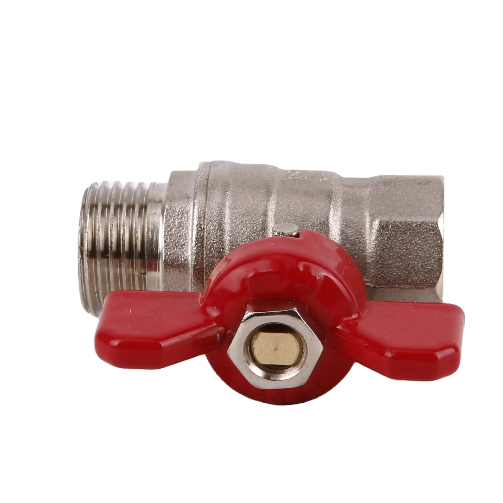 BT1028 high quality brass ball valve with butterfly handle for gas water