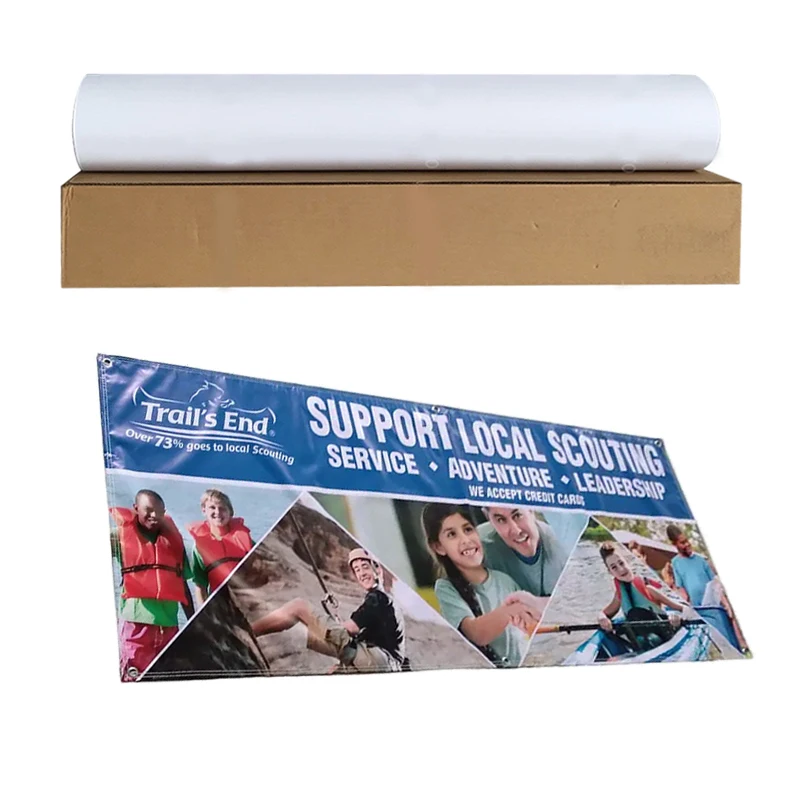 240 г-750 г 3,2 м матовый рекламный баннерный материал 440 г 10 унций 13 унций горячего ламинирования ПВХ гибкий баннер рулон