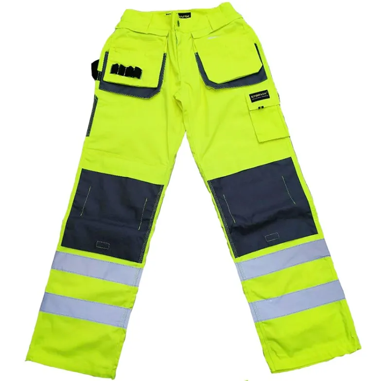 Custom Hi-Vis Industrial Construction Safety Reflective Cargo Pants