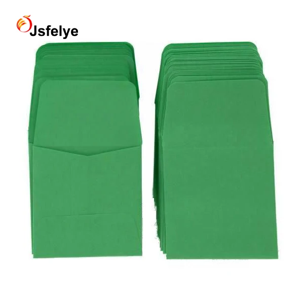 Зеленые бумажные конверты для монет 2x2 дюйма