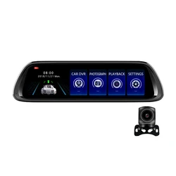 Full HD 1080p Car DVR 170 Degree Wide Angle 10 inch IPS Dual Camera Mirror Dashcam Car Black Box