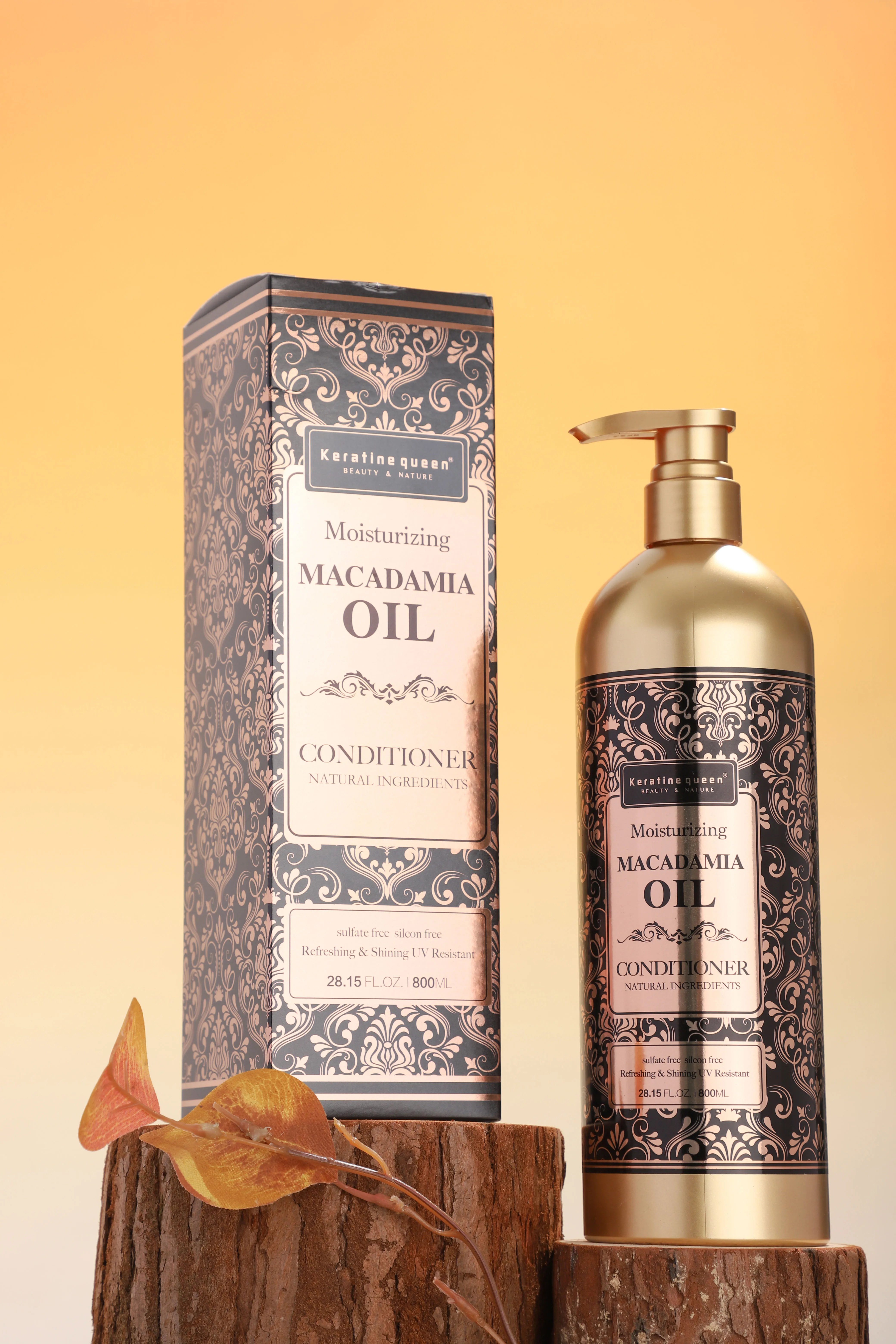 Private Label Organic Refreshing Repairing Damage Hair Shampoo Natural Macadamia Oil Shining Hair Shampoo And Conditioner