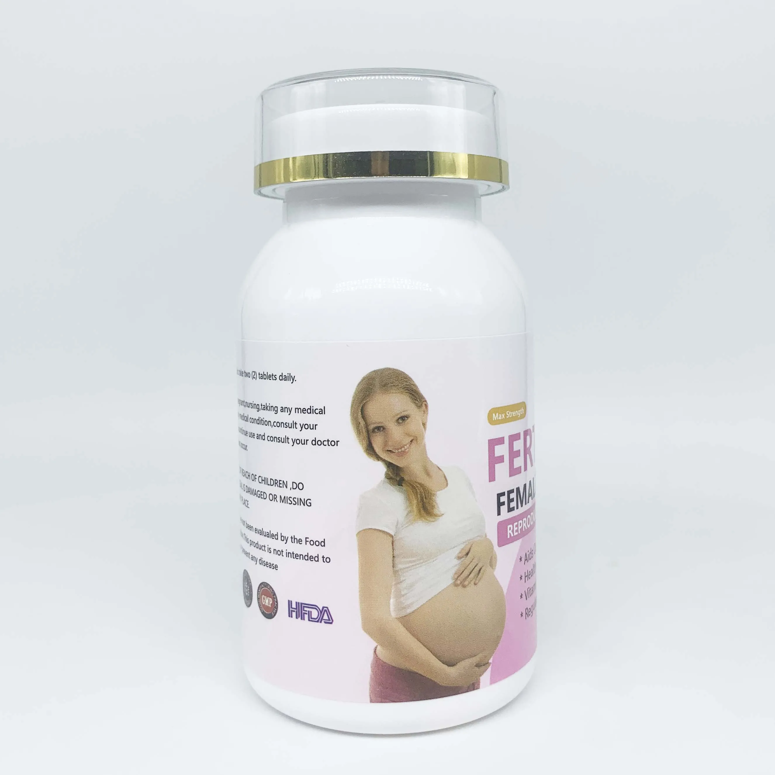 OEM Duozi Max Strength Food Supplements Hormonal Balance for Women to Get Pregnant Vegan Herba Female Support Fertility Tablet