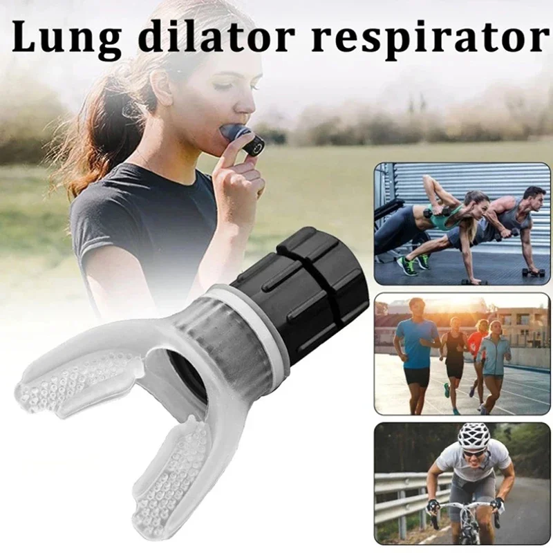 Sports breathing trainer Exercise Lung Face Mouthpiece Respirator Fitness Equipment Breathing Exercise LUNG TRAINER