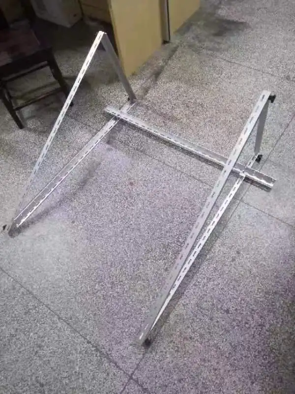 SeanRo Adjustable Triangle Solar Panel Balcony Wall Flat Roof Solar Panel Mounts Bracket Kit for One Panels