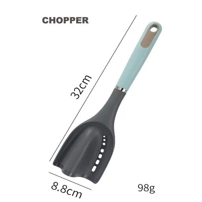 Professional All-in-1 Kitchen Tool Chop/Stir/Drain Eco-Friendly Plastic Handle Modern Design
