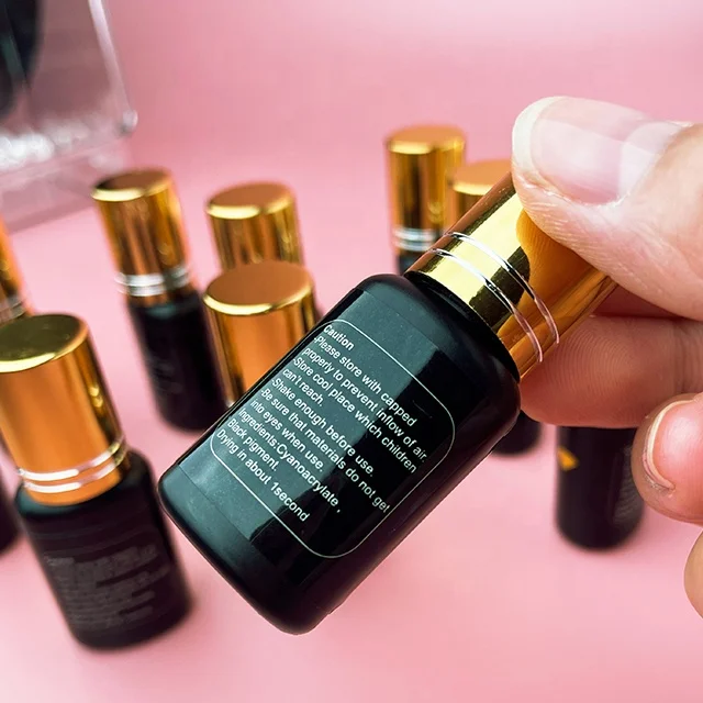 Korean 1 Second  Water Proof Drying Lash Extension Mink Private Label Eye Lash Extension Glue Lashes Glue