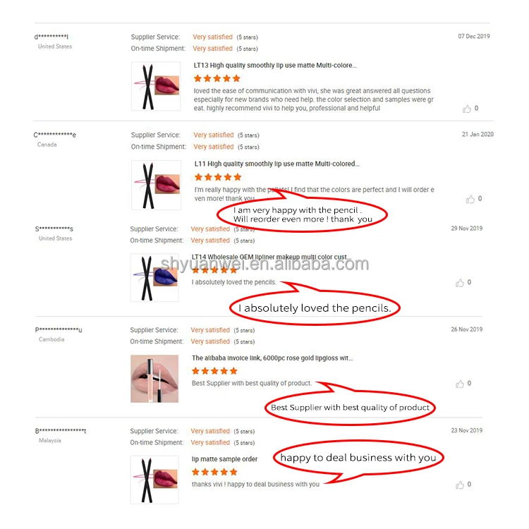 F51  Wholesale custom vegan cruelty free lip liners custom private label creamy brown lip liner