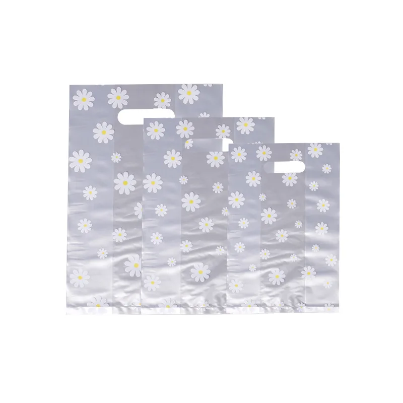 Takeaway Baking Packing Bag Customized Fruit Fishing Salad Fried Chicken Bag Dessert Bread Matte Oil-proof Portable Plastic Bag