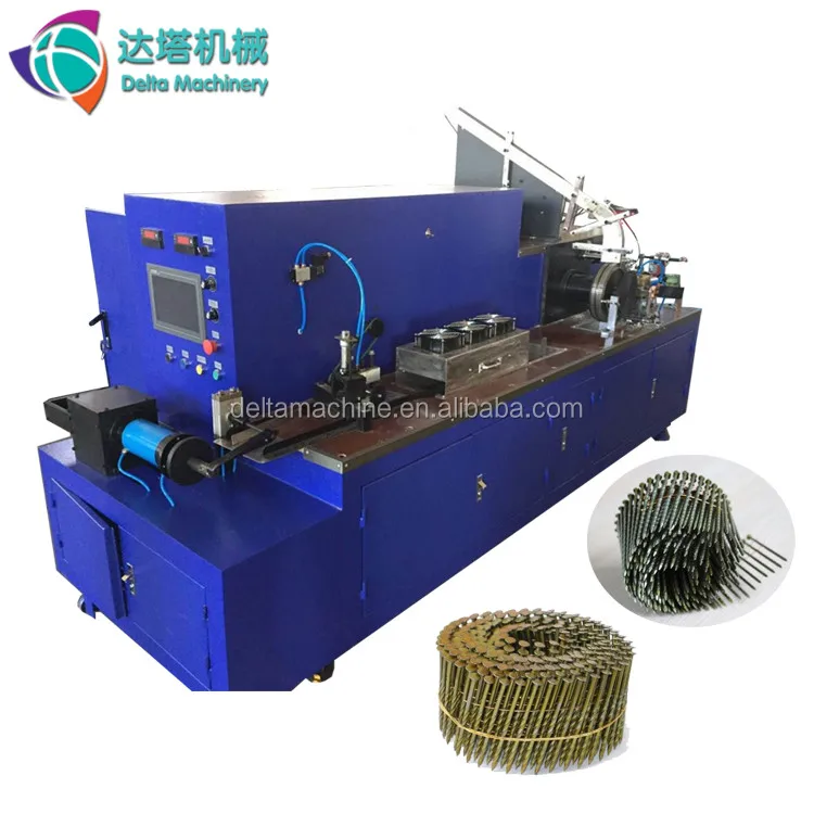High speed automatic screw coil nail making machine