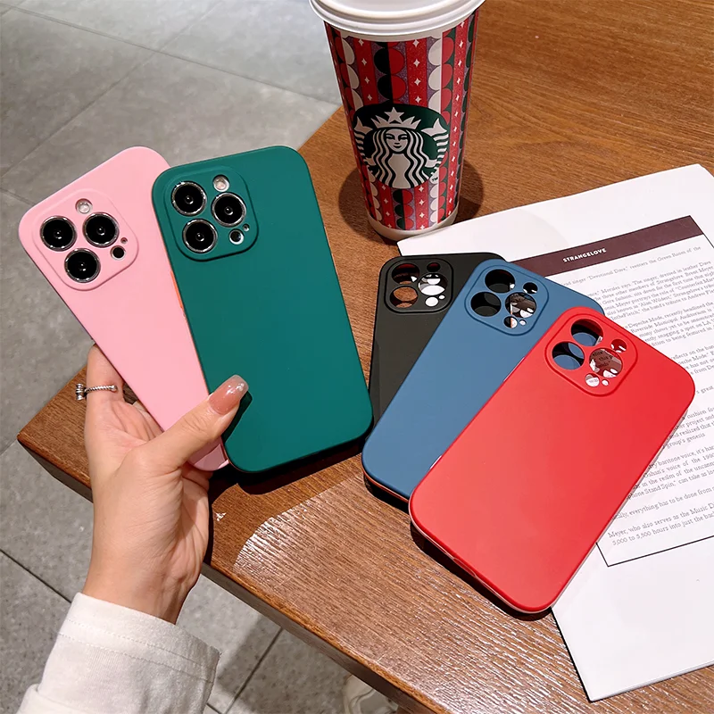 Minimalist wholesale removable frame rainbow multicolor tpu mobile phone case cover for iphone 13 phone case