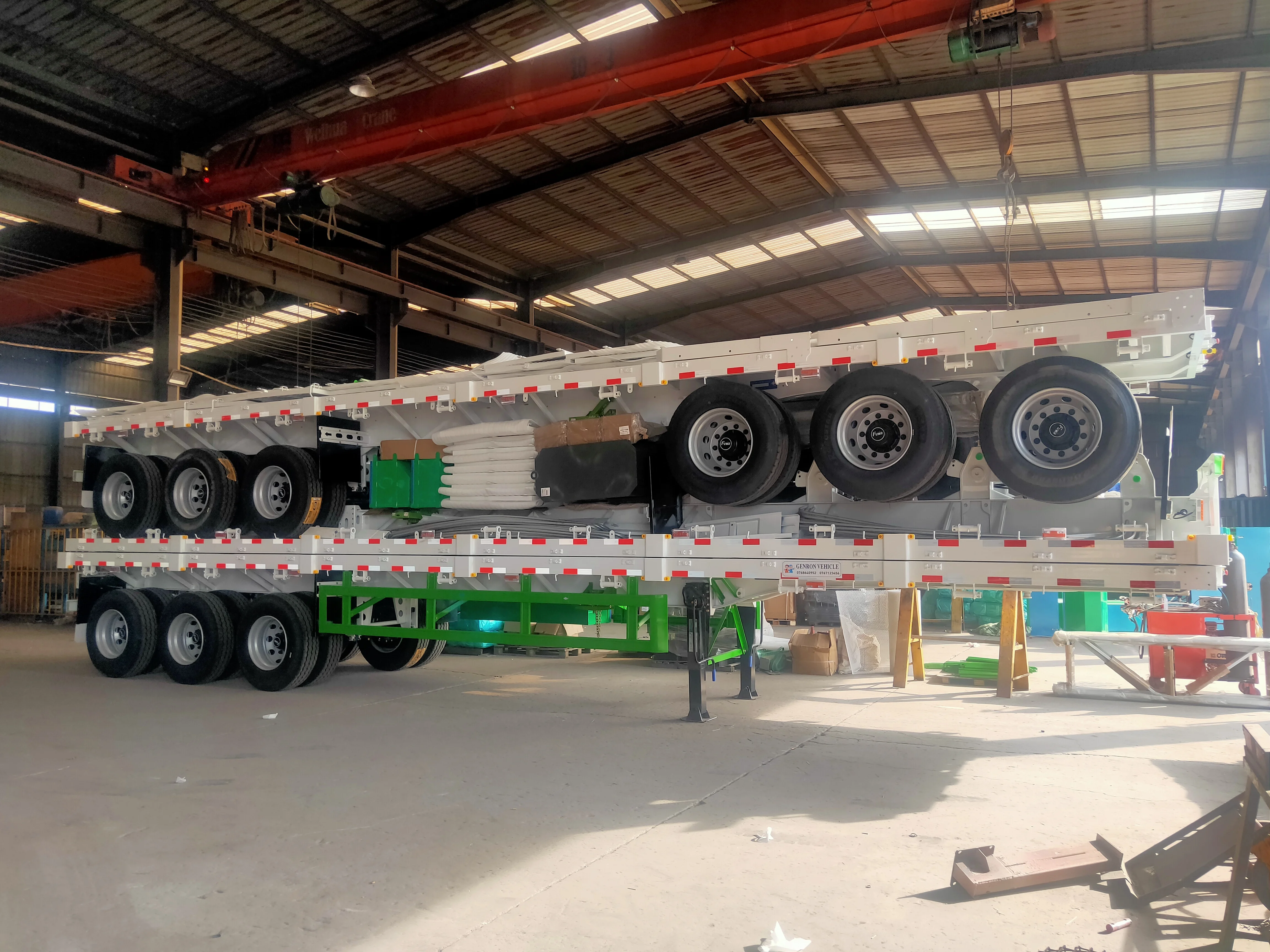 2024 Hot Sell 12.6 Meters Drop Side Semi Trailer with Twist Locks