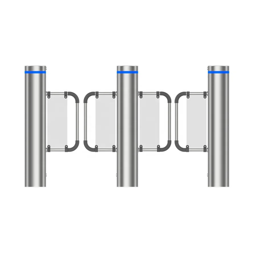 Waist High Security RFID Access Control Automatic Gym Turnstile Swing Speed Gate Barrier