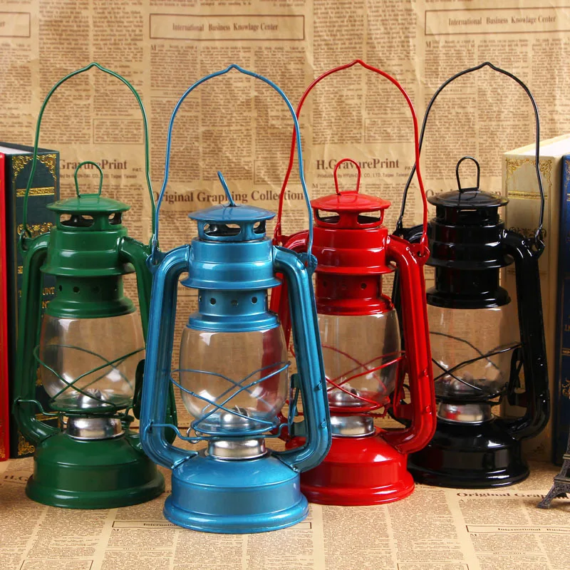 Outdoor burning hurricane lantern adjustable light lamp Complete Kerosene camping oil lamps