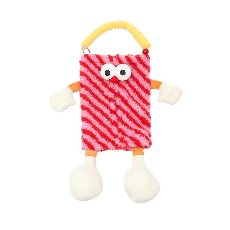 Car tissue box hanging cartoon monster Car seat back paper towel hanging bag Car paper box interior decoration supplies