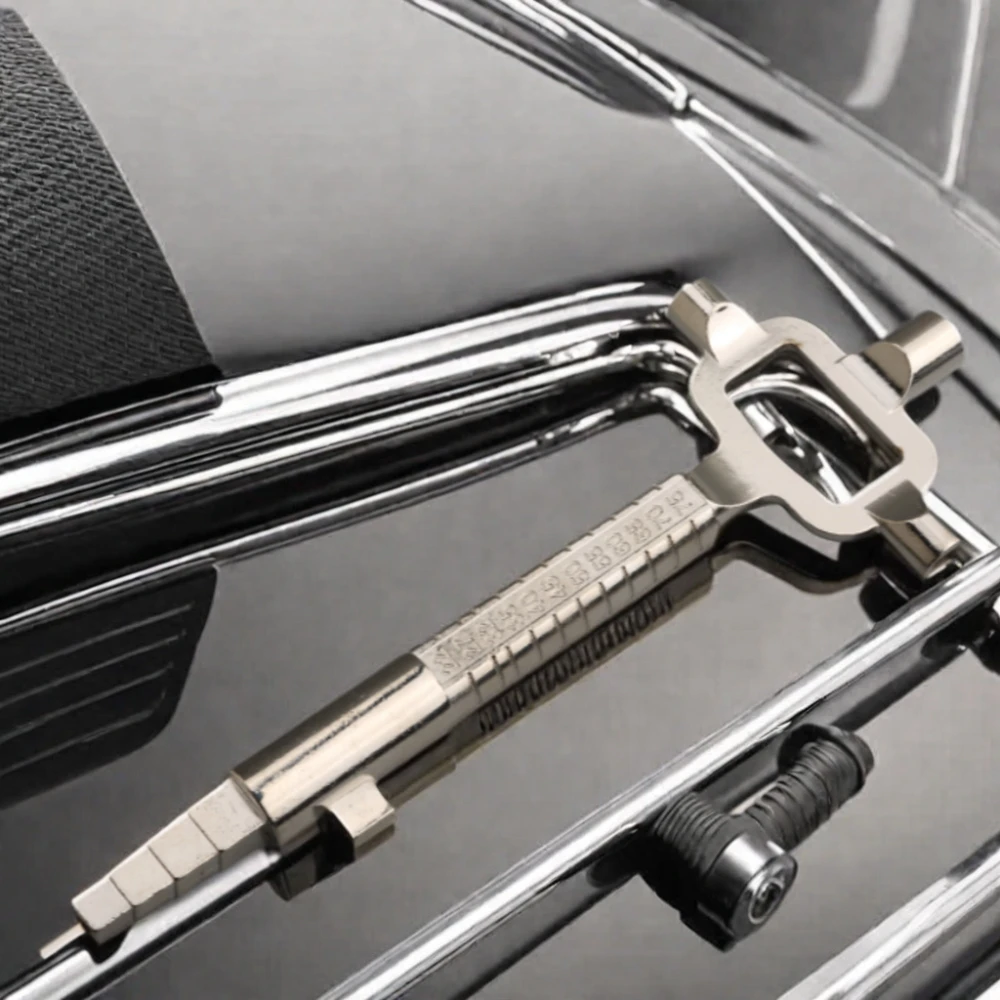 Multi Purpose Cylinder Gauge Cam Turner Spindle Turner Locksmith Auto Car Repair Tool Sliver Locksmith Tool