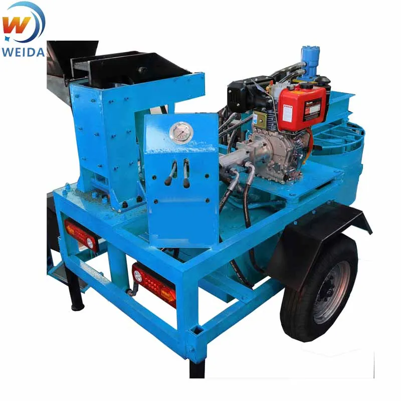  low price manual double mud clay interlocking bricks making machine
