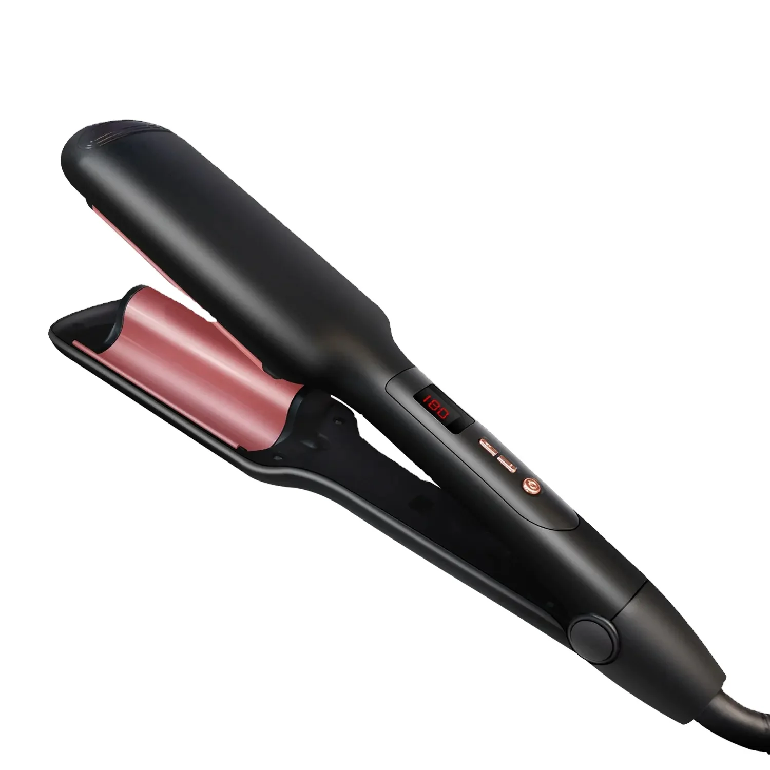 Hair Styler Tourmaline Hair Crimping Iron,Wave Maker 3 Barrels Curling Iron Dual Voltage Hair Curler