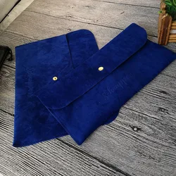 custom printed drawstring velvet sunglasses pouch