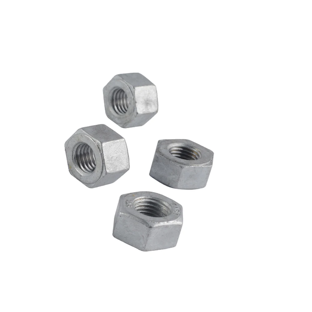 Factory Supply Galvanized Heavy Hex Nut Metric M12 M64 ASTM A563M Stainless Steel Hex Head Nuts
