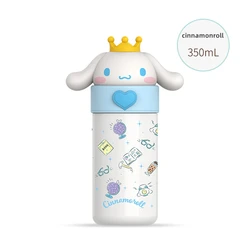 DHF102 Hot selling Wholesale Sanrio My Melody Cinamoroll Original Cute Kawaii 350ml 316 Stainless Steel Thermos Water Bottle