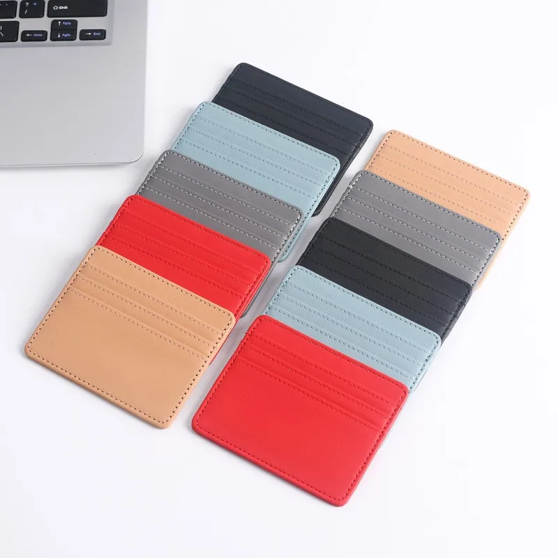 New Arrival Custom LOGO Business Card Manufacturers Wholesale Bank Card Credit PU Leather Card Bag