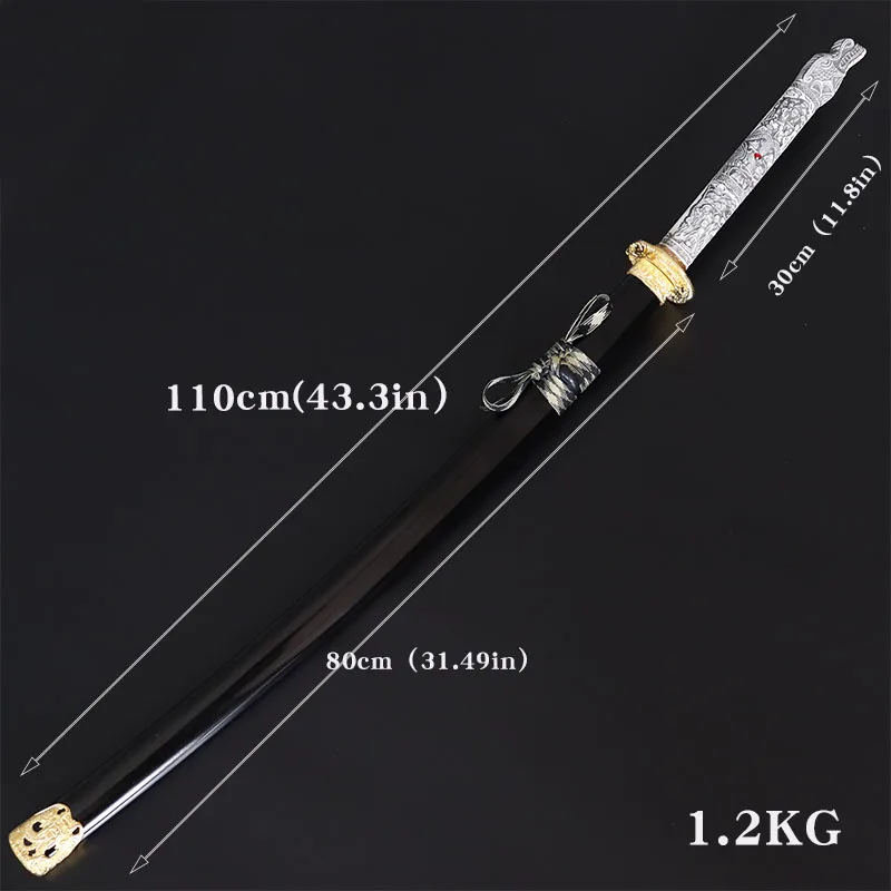 High Quality Weapon Model Swords Black Cool Cartoon Anime Cosplay Prop Swords Toy for Adults