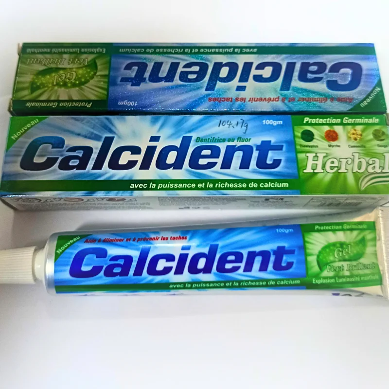 Bulk Quantity Available Calcident Herbal Sensation White Toothpaste Calcident Strong Teeth Toothpaste For Sale