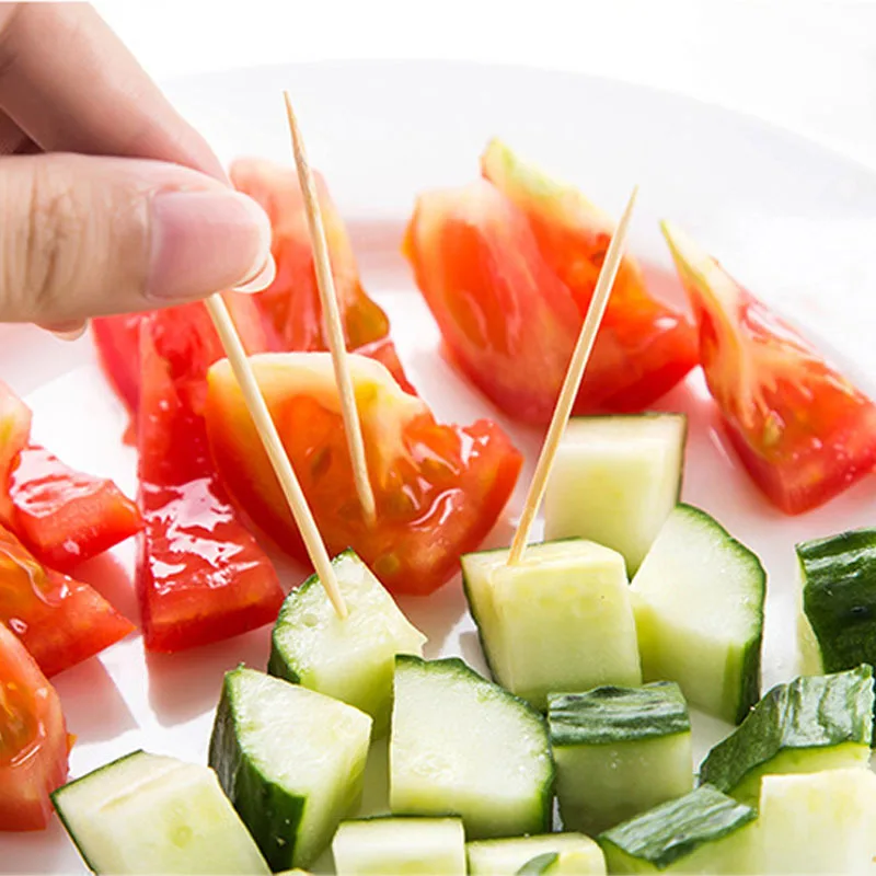 Cheap Toothpicks Wholesale Plastic Bottles Disposable  Bamboo Toothpick Making By Machine