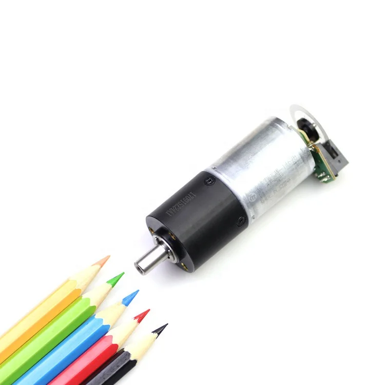 Low Rpm Brushless Planetary Geared Motor with Encoder 24mm Small 6v 9v 12v Hollow Shaft Dc Gear 4rpm 400rpm for