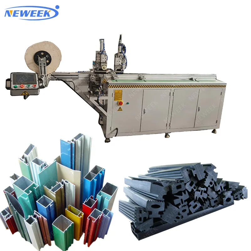 NEWEEK door window frame aluminium strip CNC insertion gasket gasket inserting strip threading machine
