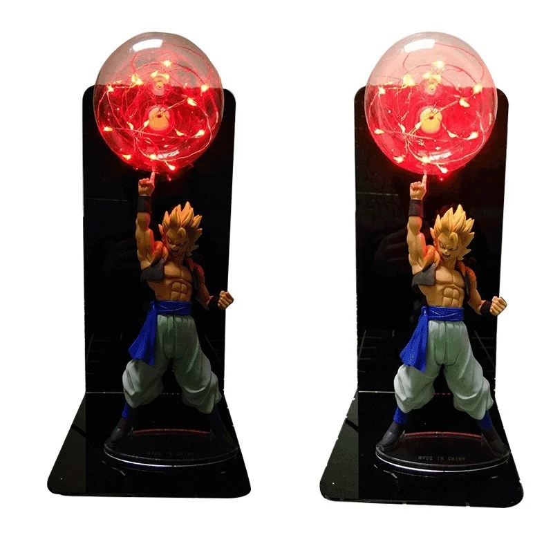 20cm Figure Vegeta Goku Led Light Gogeta Figuras Led Table Lamp DBZ Decorative Night Light