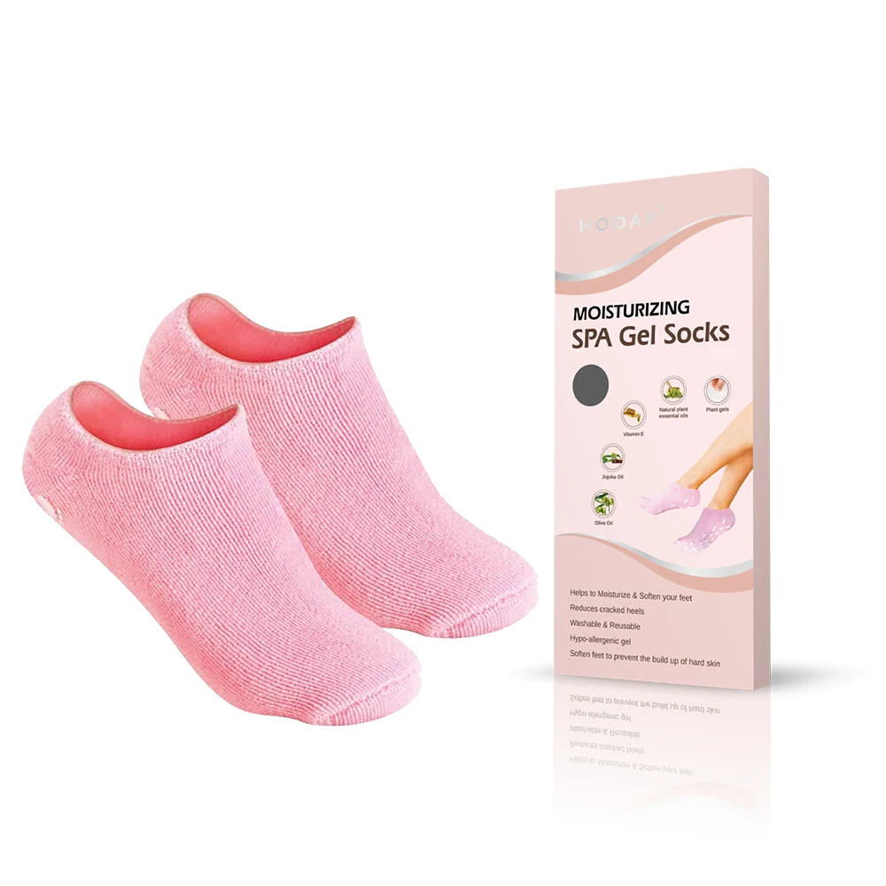 Colorful Soft Feet Moisturizer Spa Pedicure Socks for Dry Cracked Rough Heels