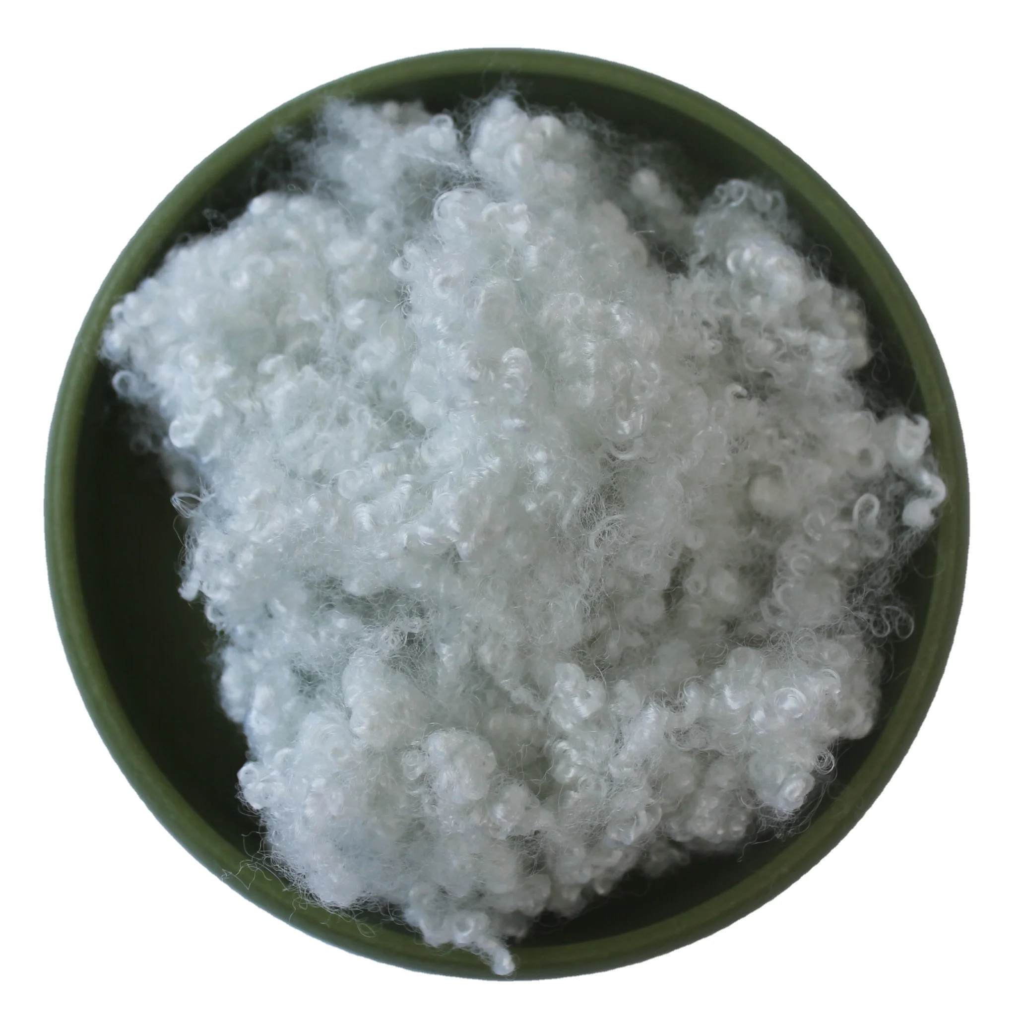 High quality Recycled Hollow Conjugated filling material polyester hollow fiber siliconized