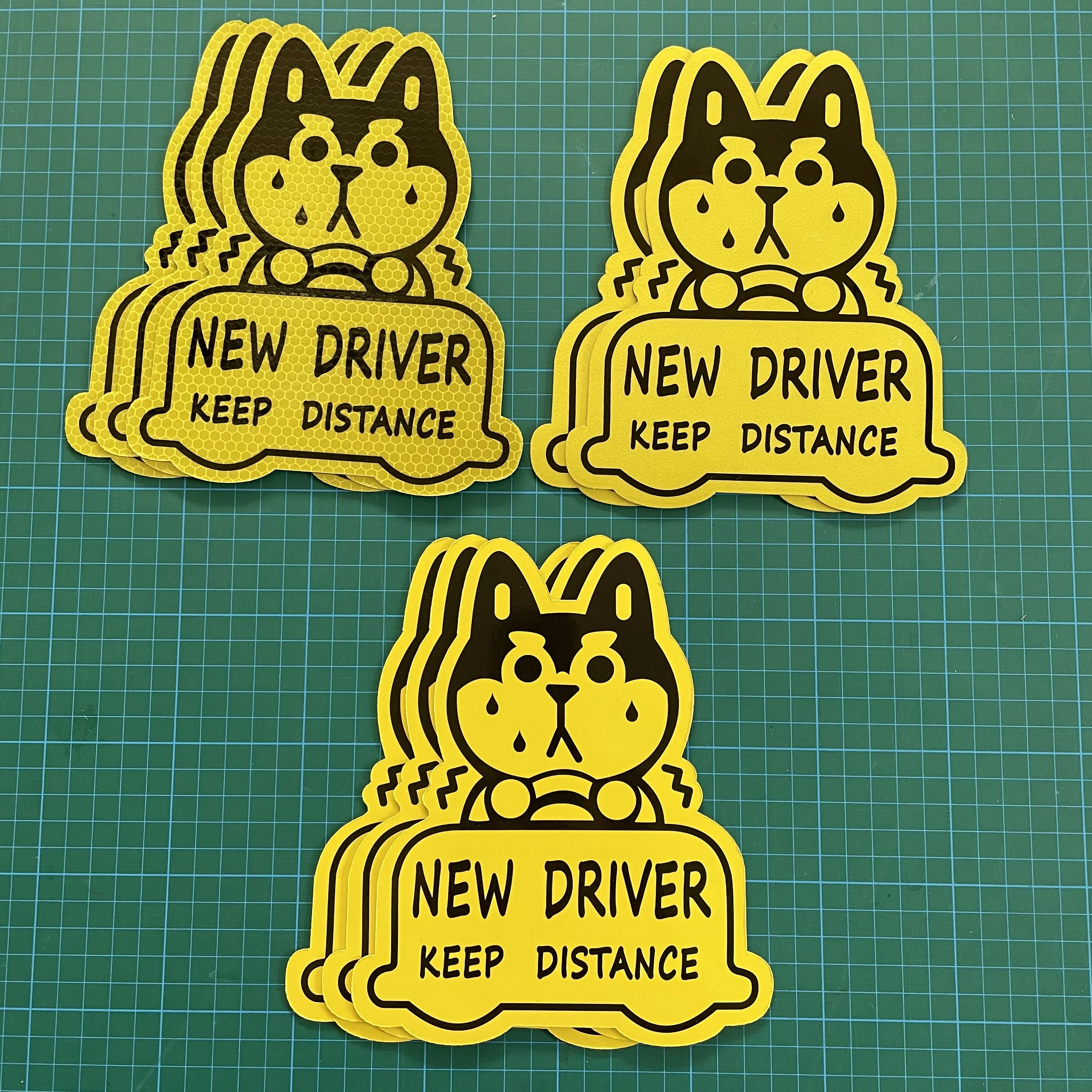 Custom Stickers New Driver Magnetic Decals Please Be Patient Student Driver Magnet Reflective Fade Resistant Sticker for Cars